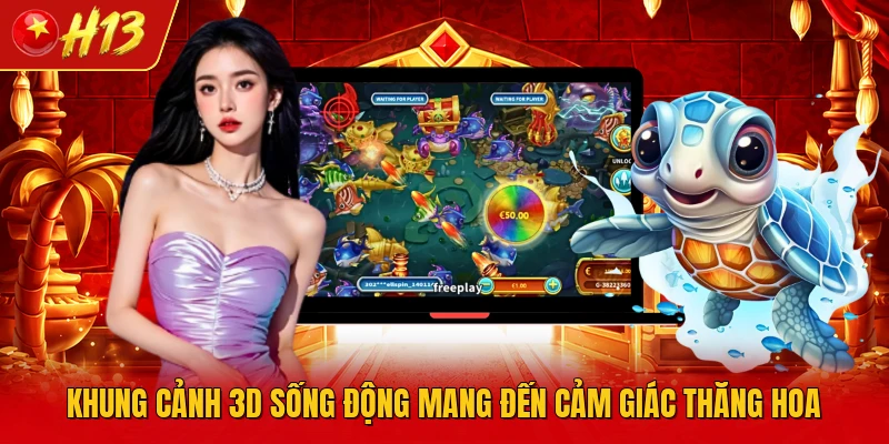 Khung cảnh 3D sống động mang đến cảm giác thăng hoa